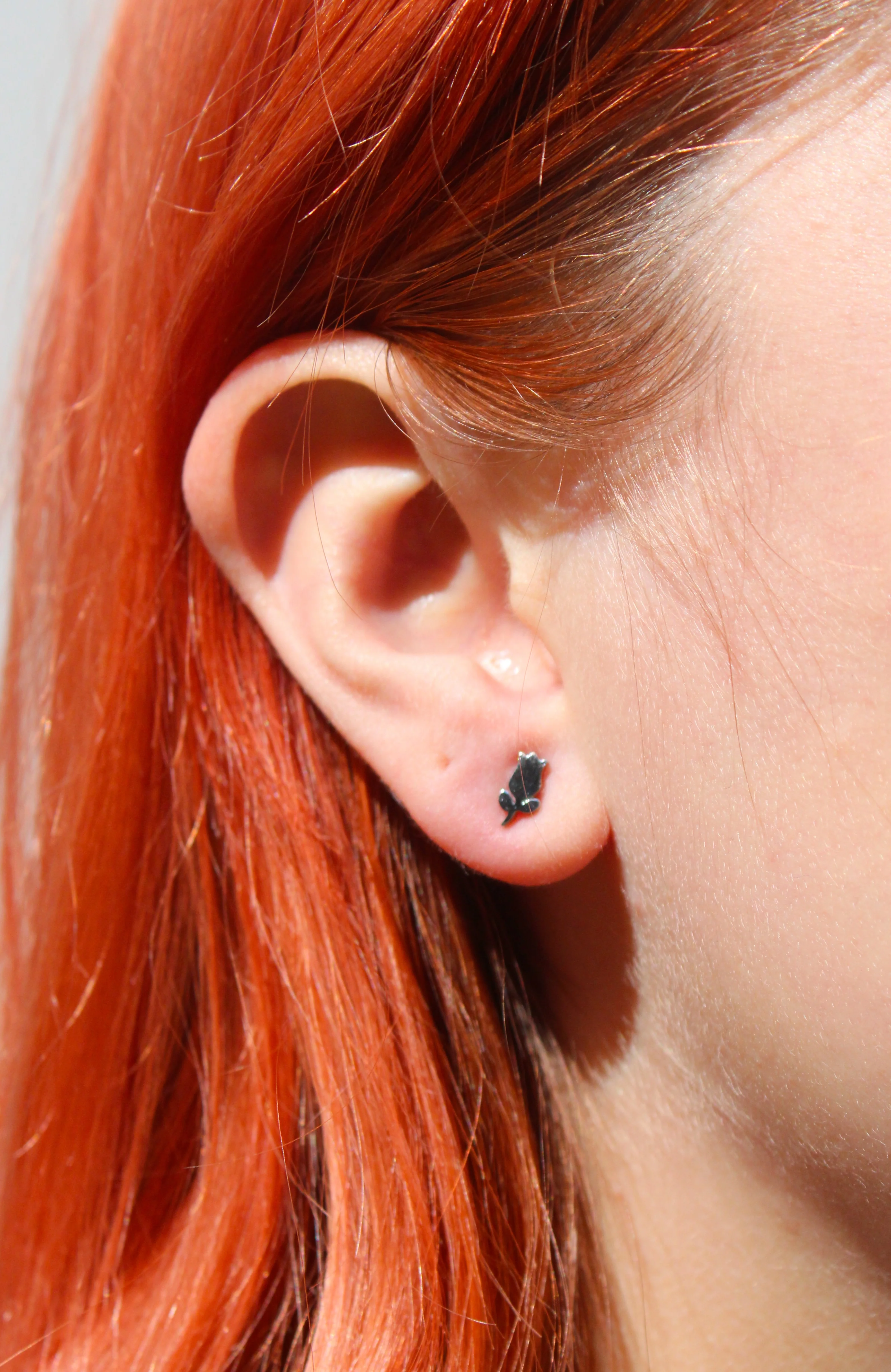 Tiny Tulip Stud Earrings - Image 2