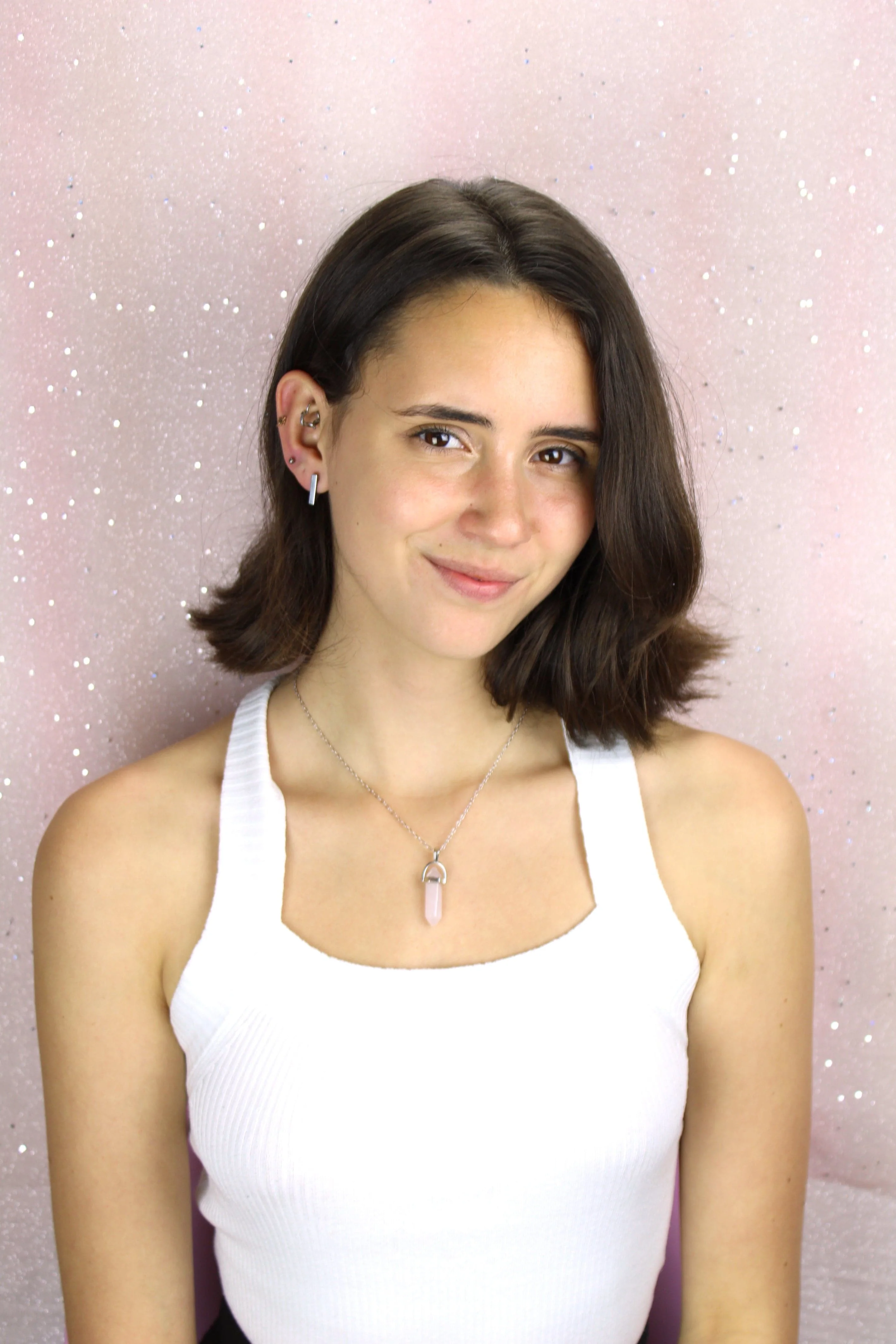 Triangle Huggie Hoop Earrings (Stainless Steel) - Image 5