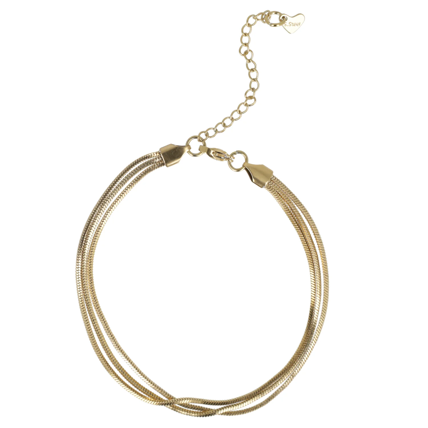 Triple Thread Anklet (Gold Plated) - Image 2