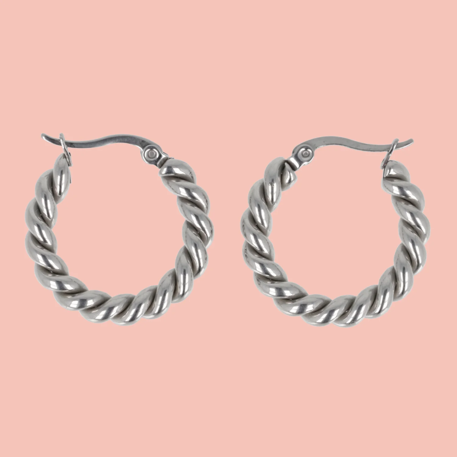 Twist and Shout Hoop Earrings - Image 2