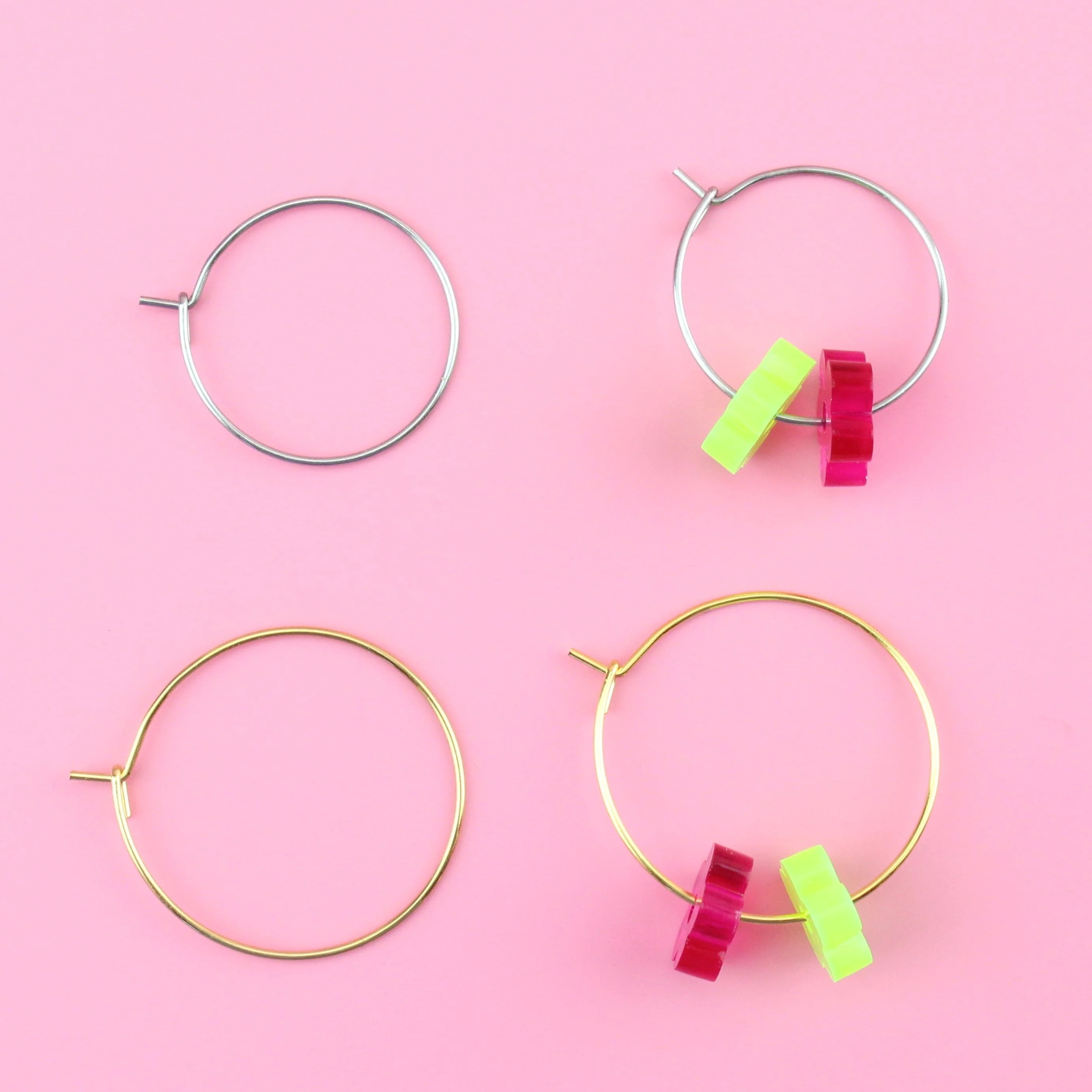 Twister Flower Power Hoop Earring Set - Image 7
