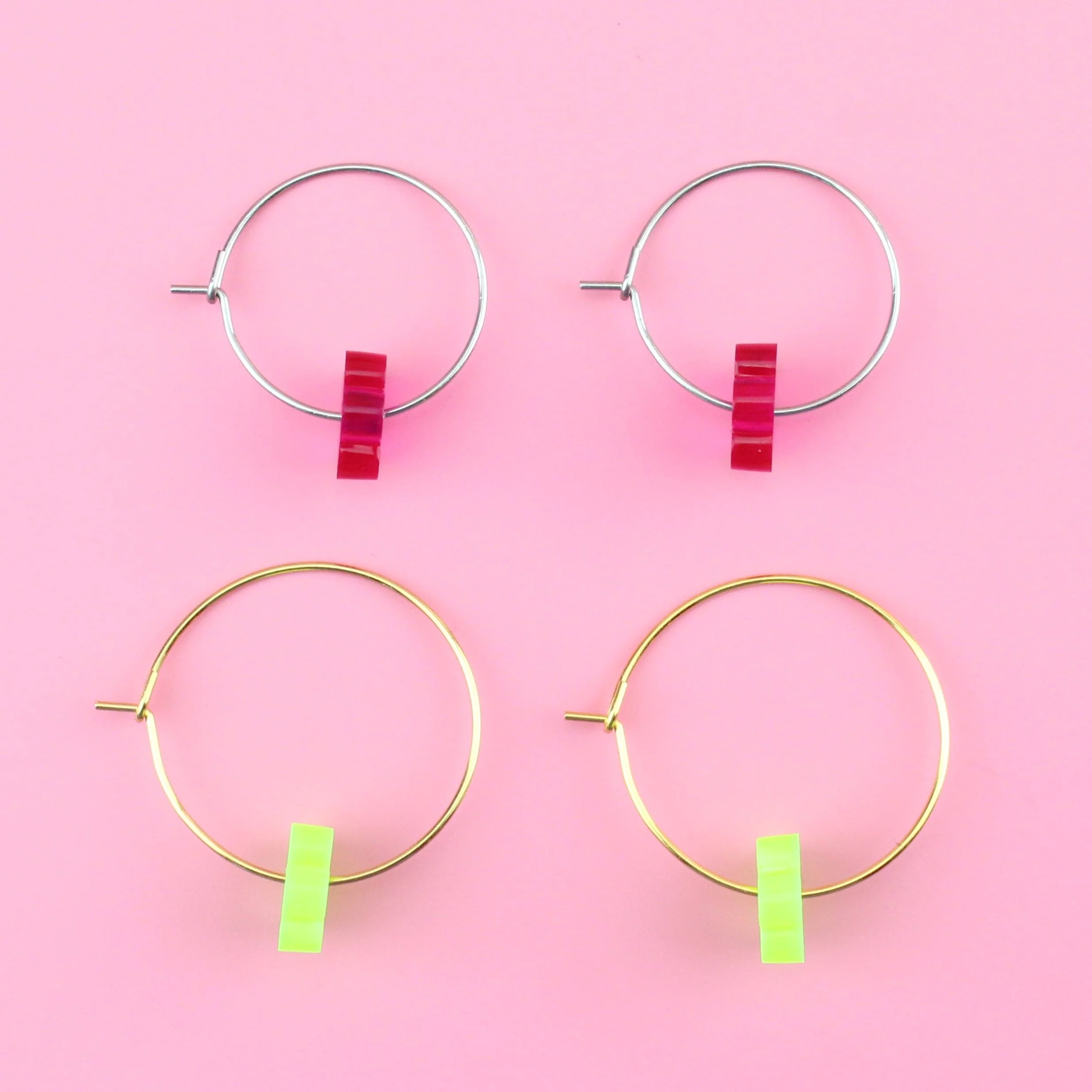 Twister Flower Power Hoop Earring Set - Image 8