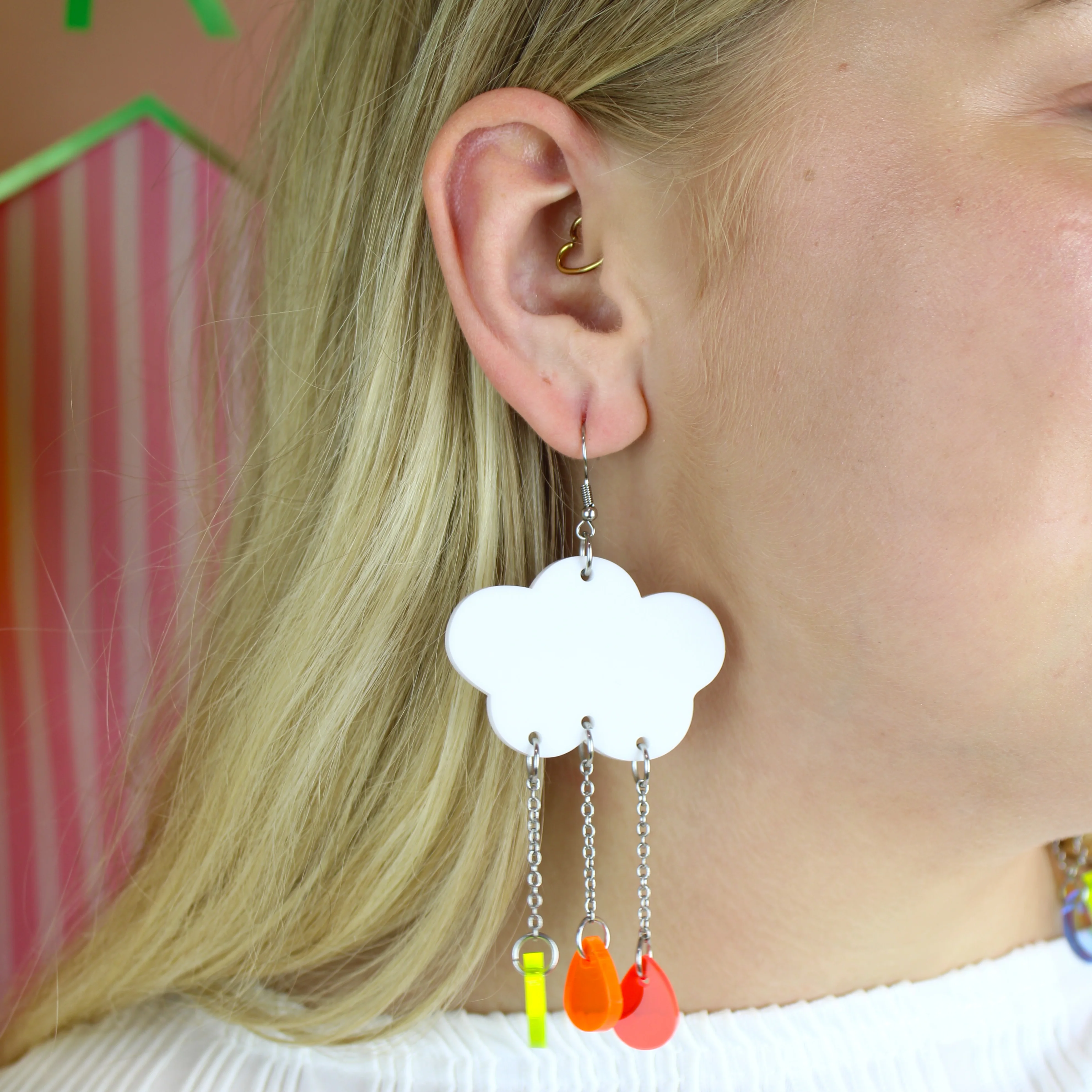 UV Acid Rain Earrings - Image 3