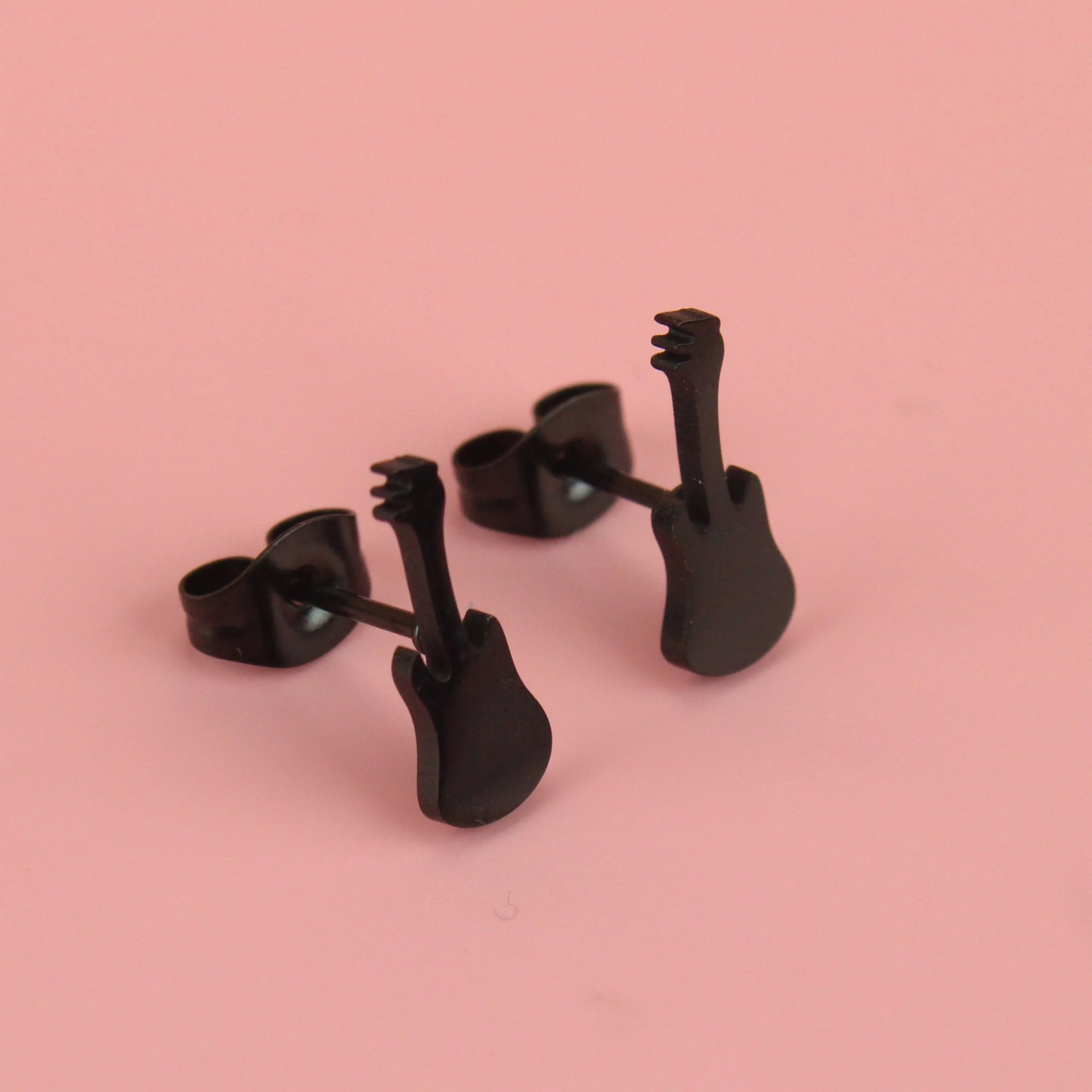 We Rock Stud Earrings (Black) - Image 2