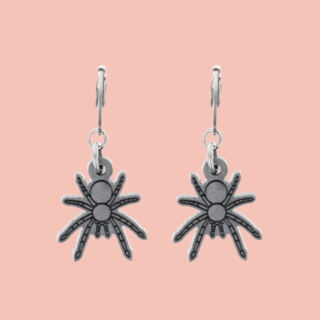 Web Developer Spider Huggie Hoop Earrings