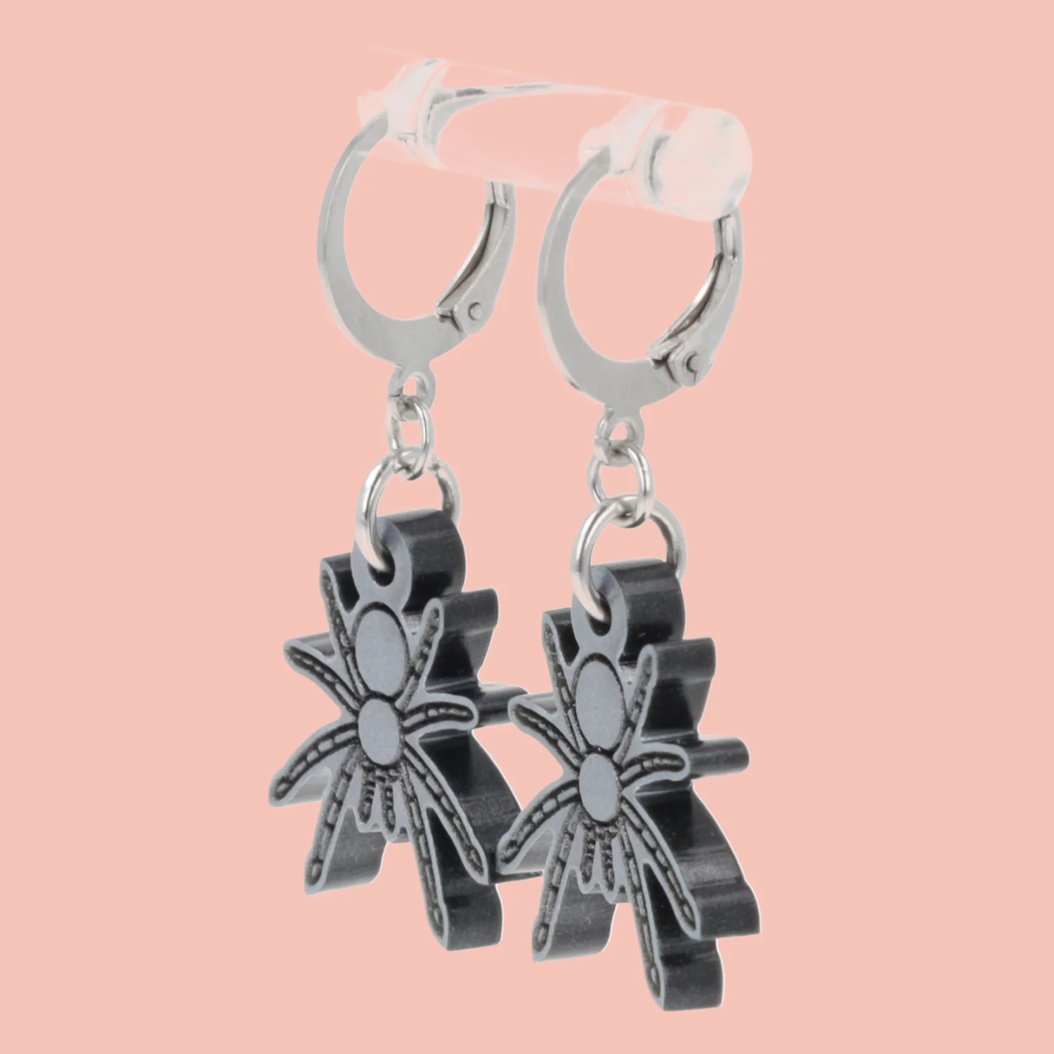 Web Developer Spider Huggie Hoop Earrings - Image 3