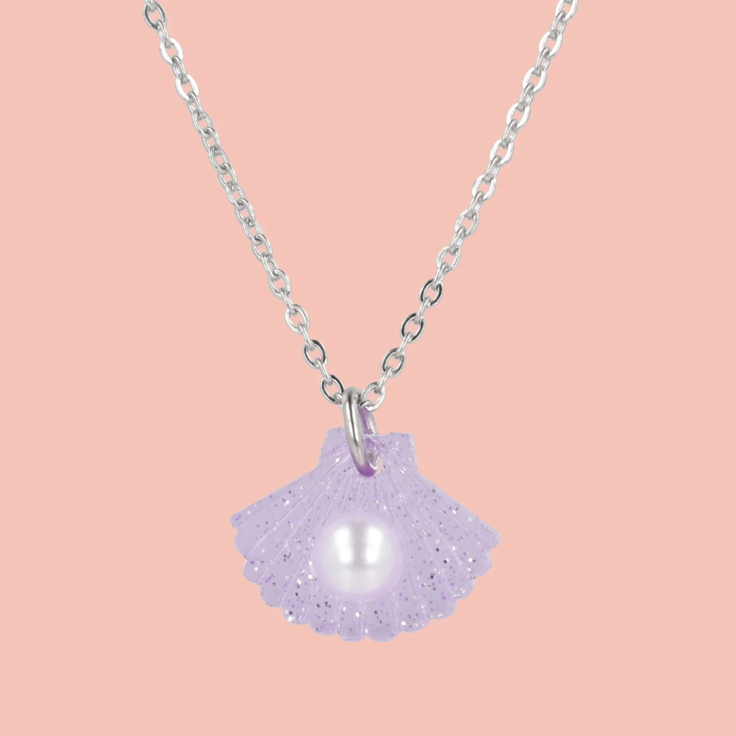 What The Shelly Necklace - Purple - Image 2