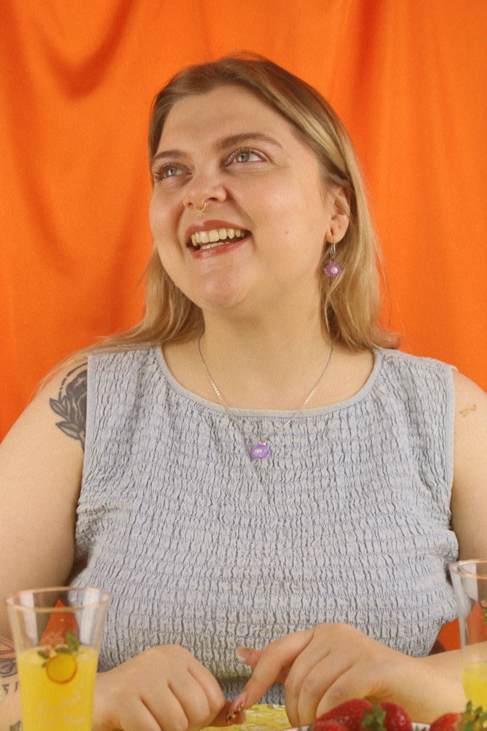 What The Shelly Necklace - Purple - Image 7