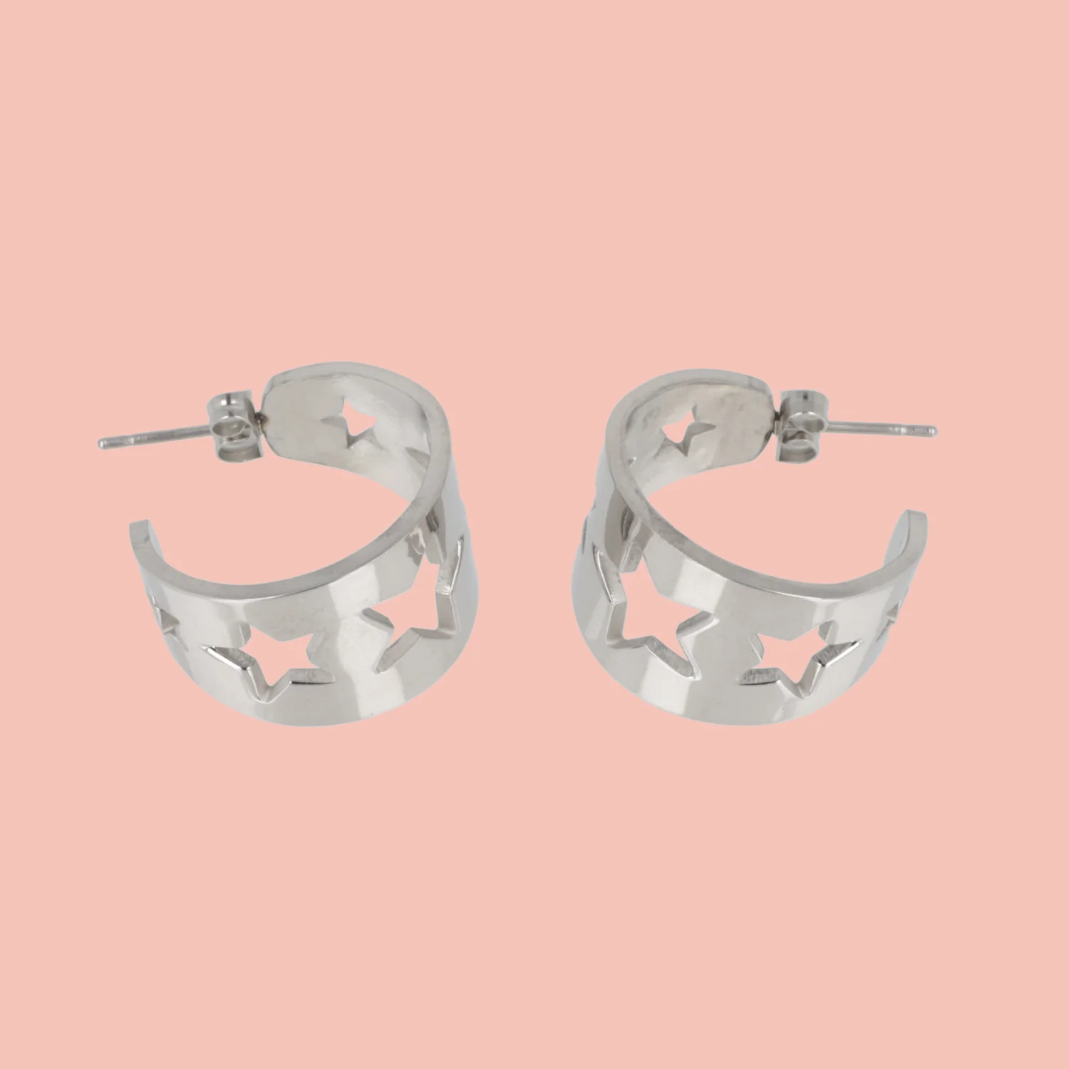 Whimsical Star Hoop Earrings - Image 2