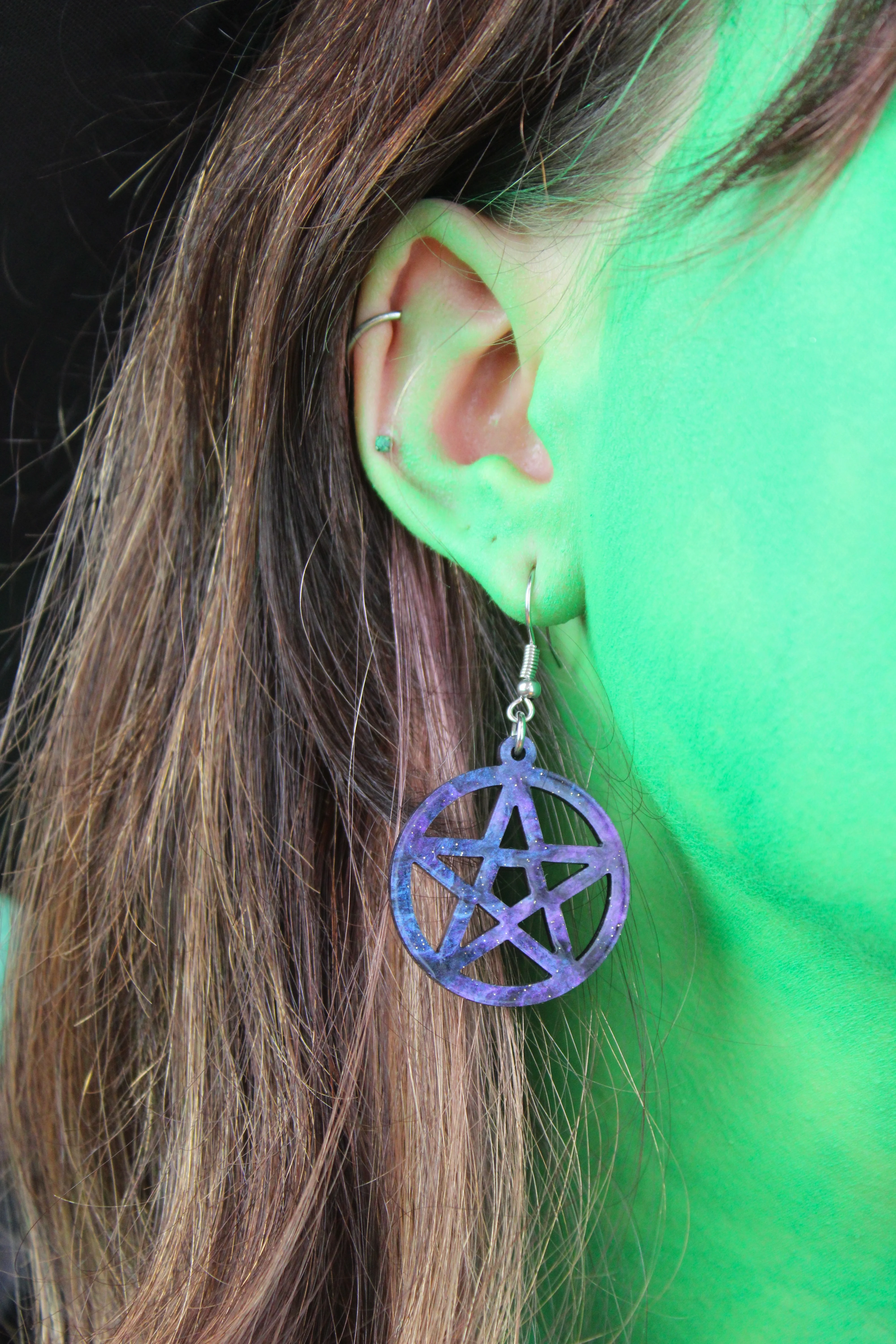 Witching Hour Pentacle Earrings - Image 2