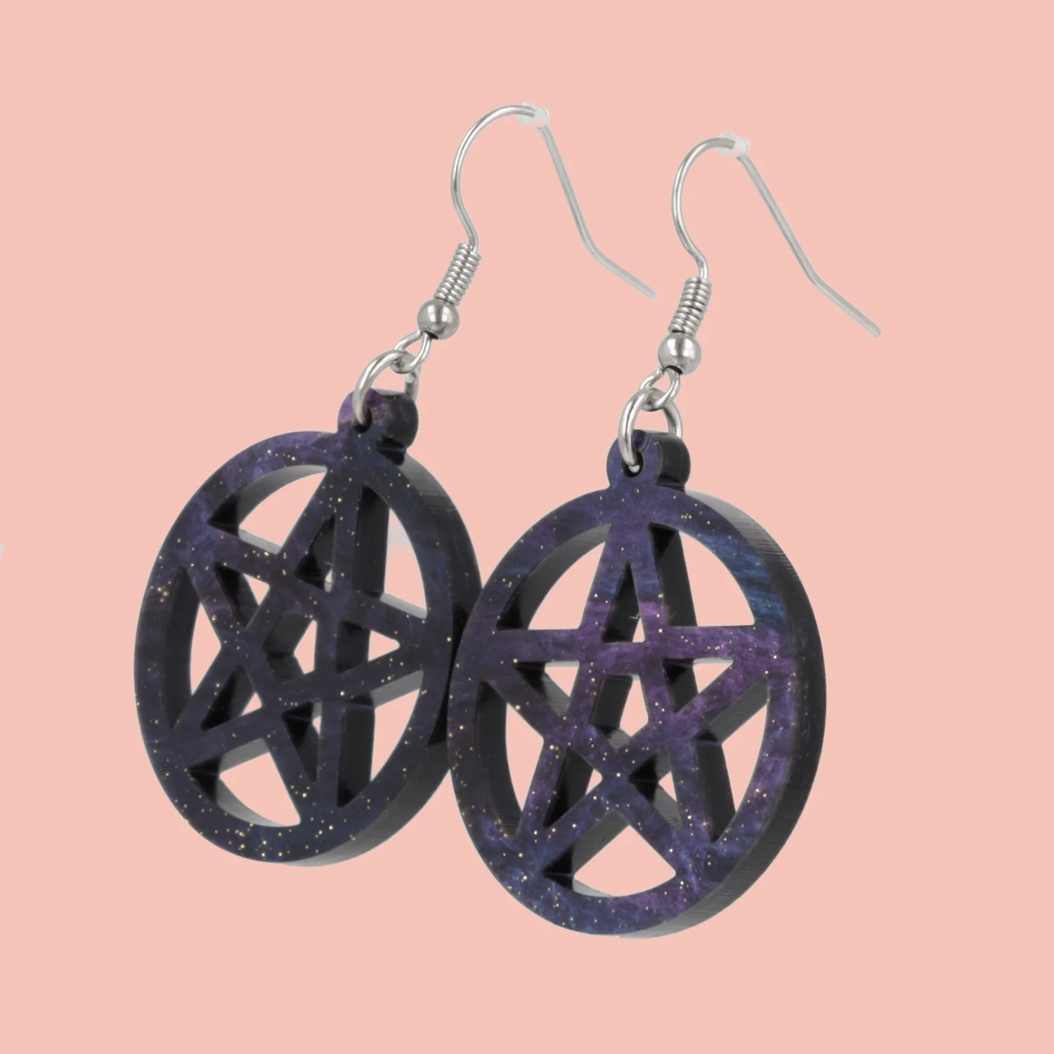 Witching Hour Pentacle Earrings - Image 3