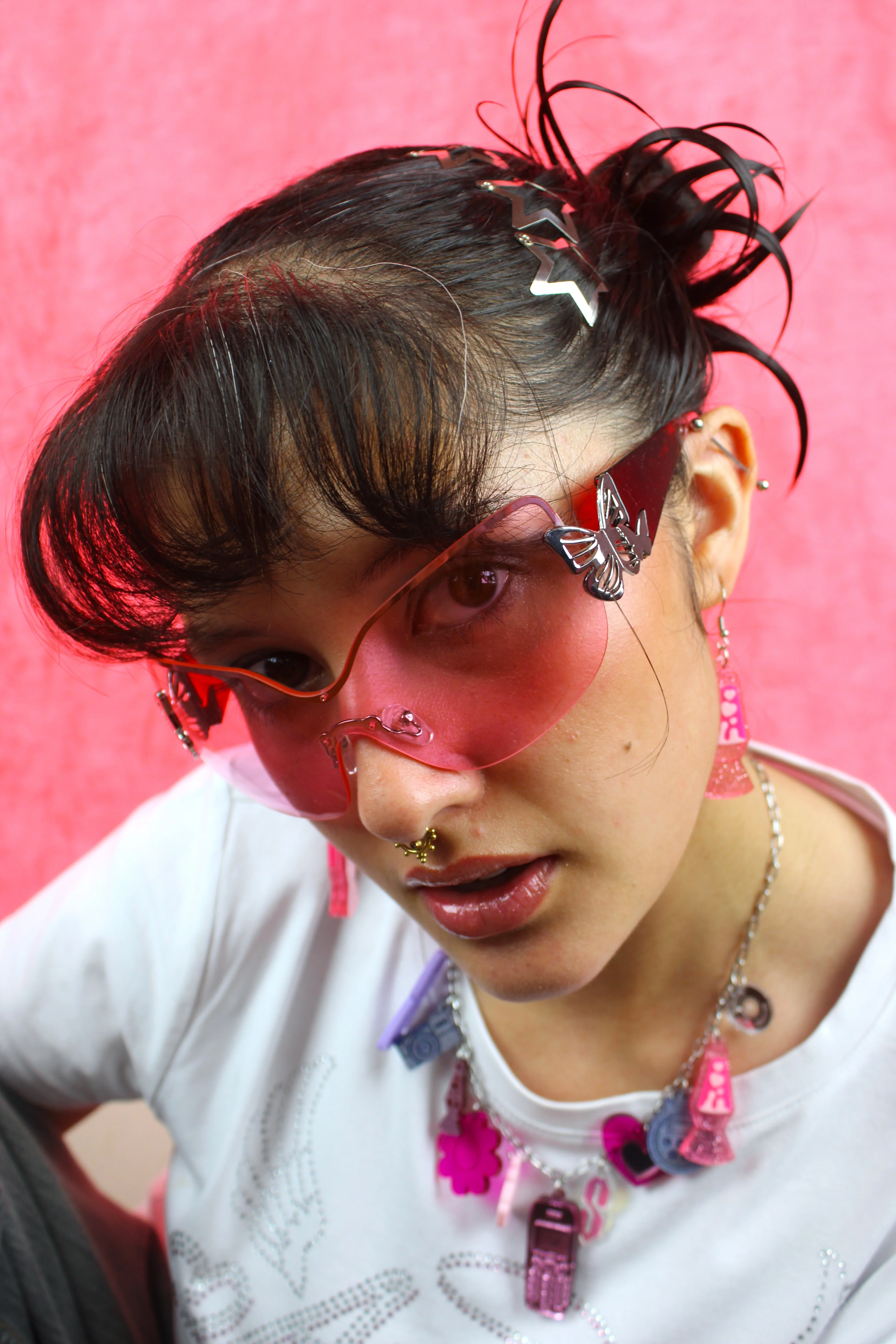 Y2K Bug Charm Necklace - Image 2