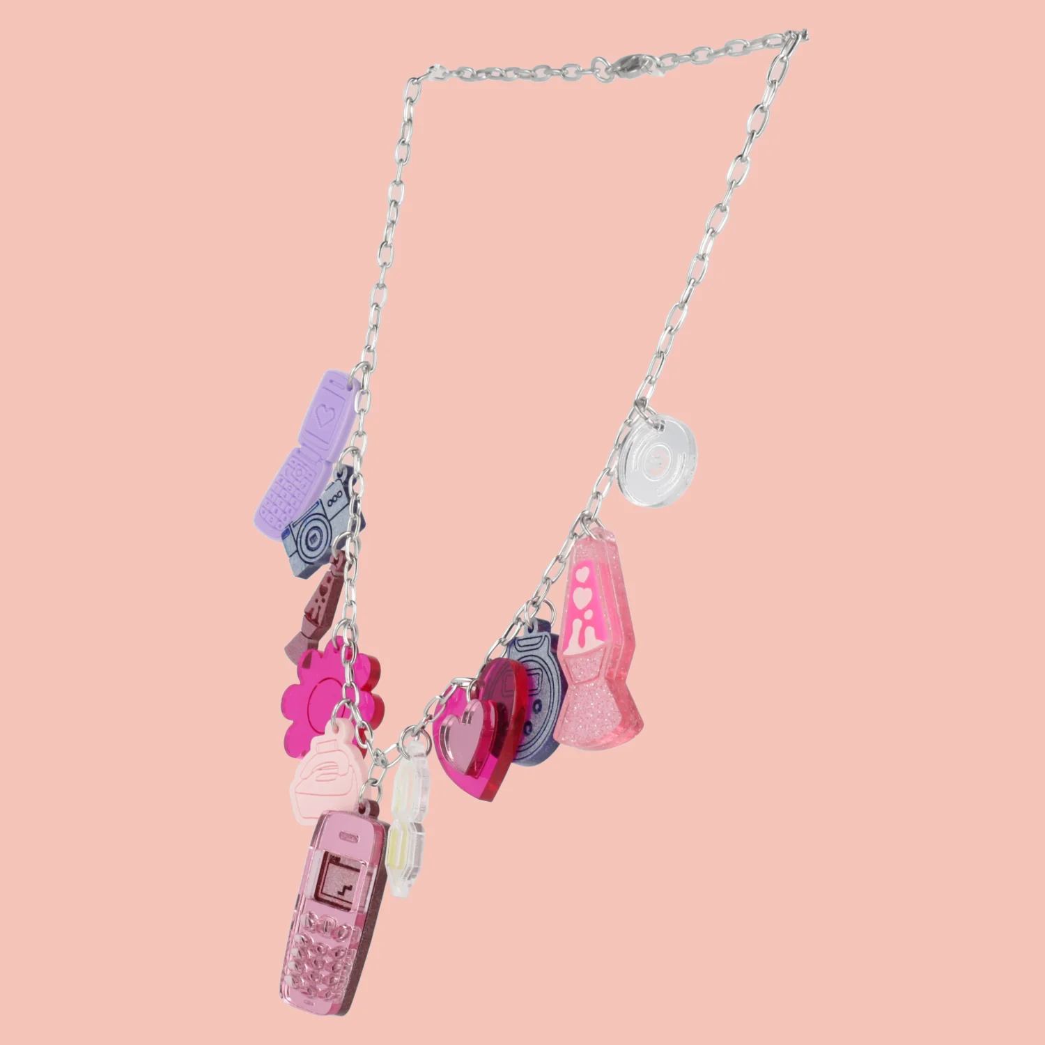 Y2K Bug Charm Necklace - Image 3