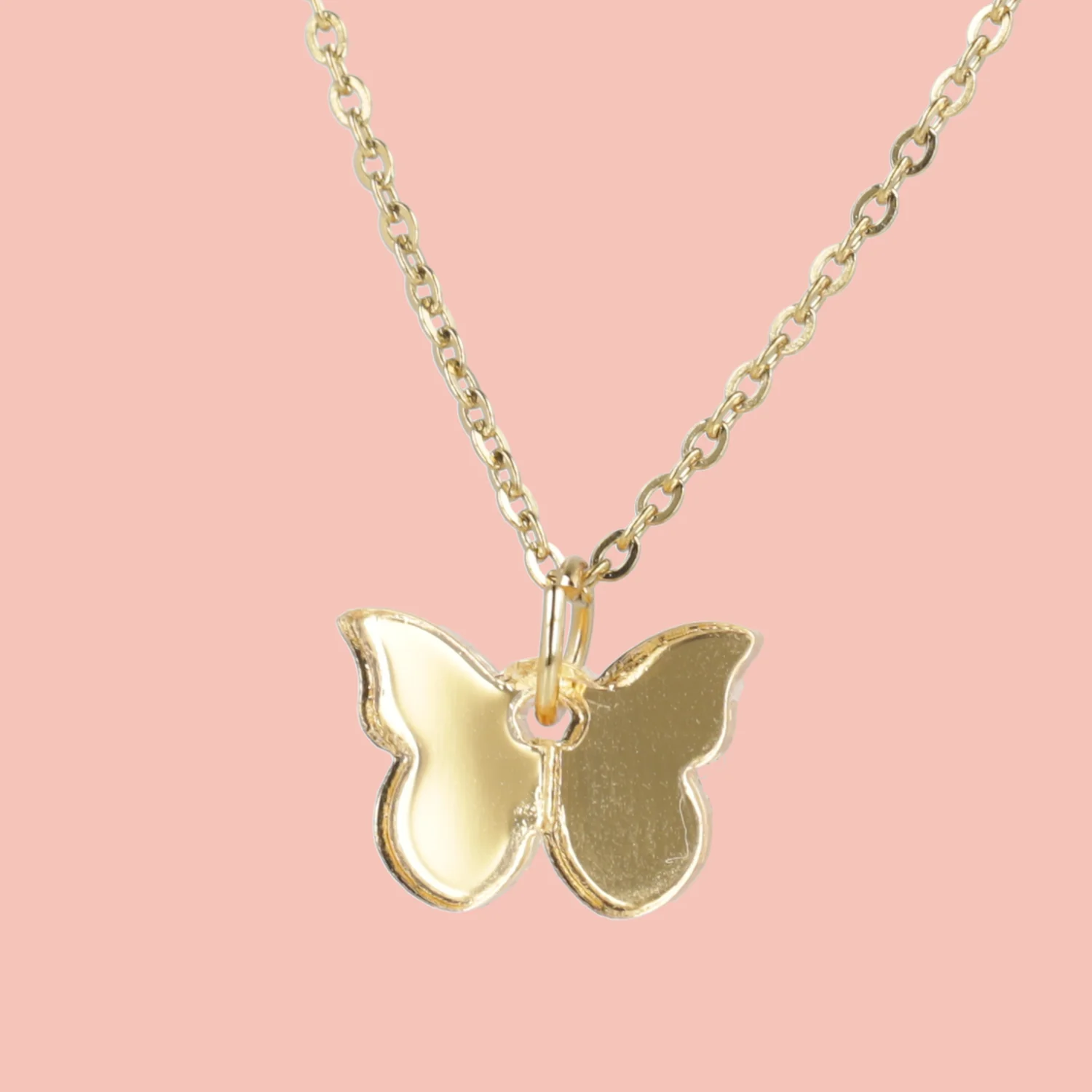 You're my Butterfly, Sugar Baby Necklace (Gold Mirror)