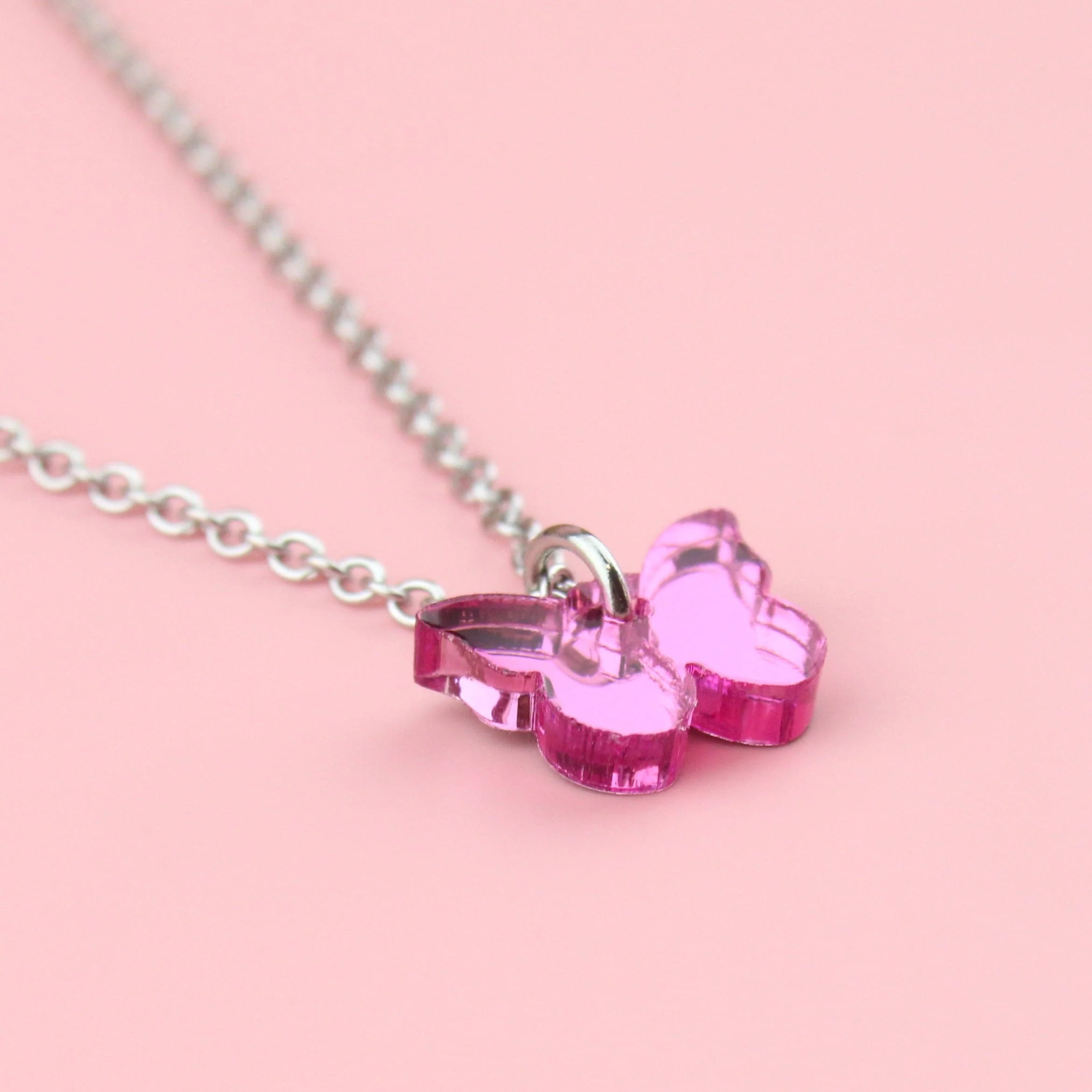 You're my Butterfly, Sugar Baby Necklace (Pink Mirror) - Image 14