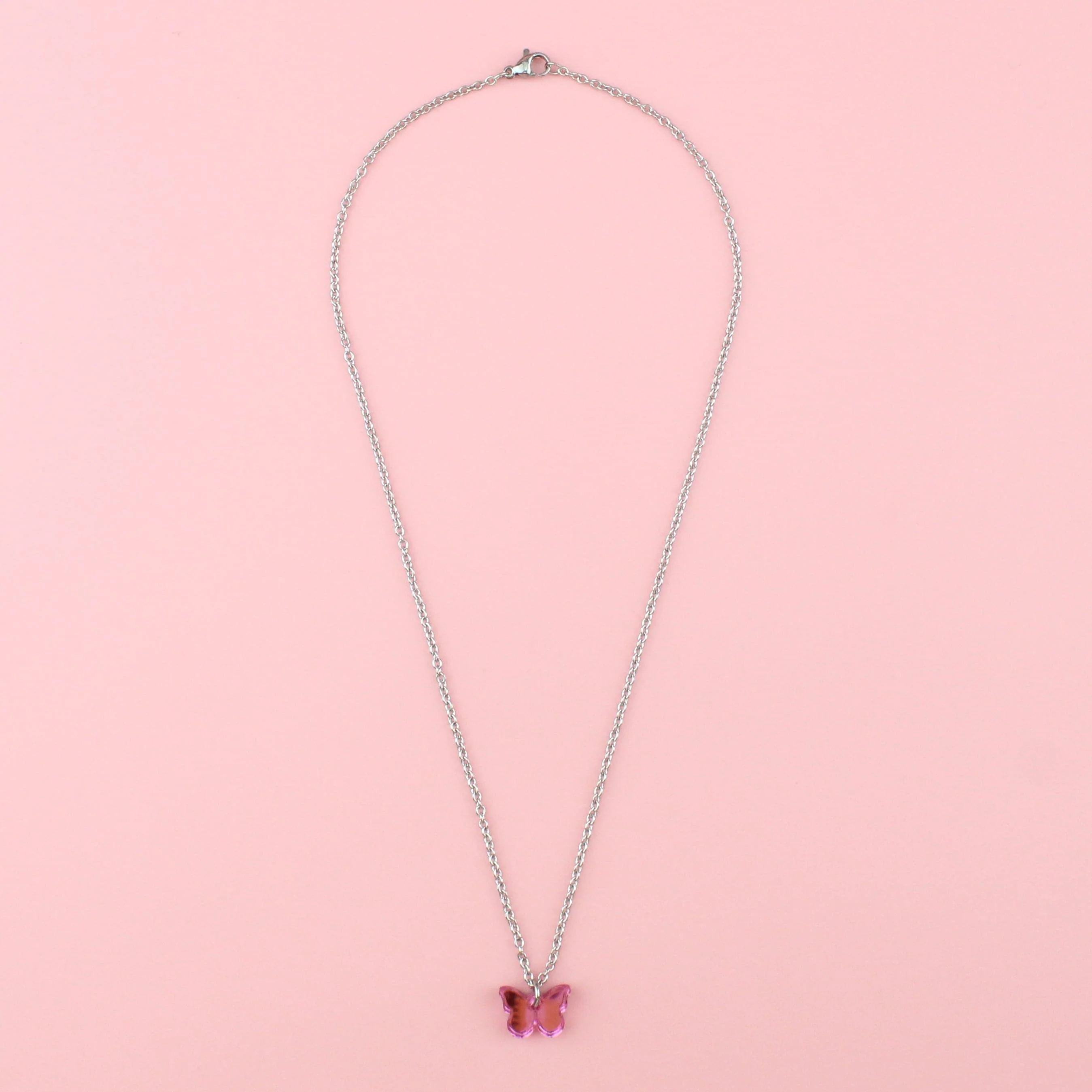 You're my Butterfly, Sugar Baby Necklace (Pink Mirror) - Image 15