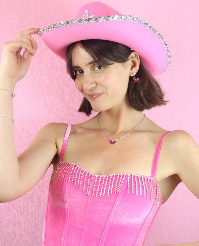 You're my Butterfly, Sugar Baby Necklace (Pink Mirror) - Image 9